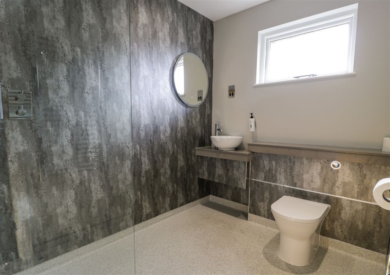 This is the bathroom at Premier Lodge 72, Dyserth