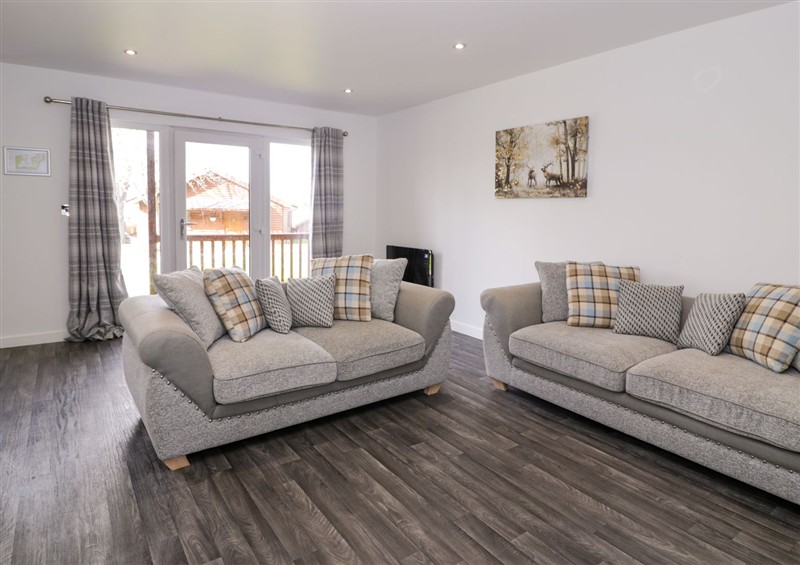 This is the living room at Premier Lodge 72, Dyserth
