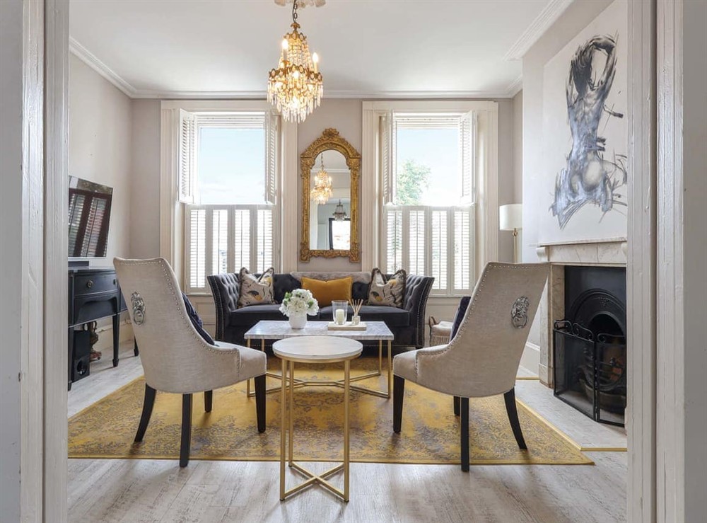 Living area at Prep House in Cheltenham, Gloucestershire