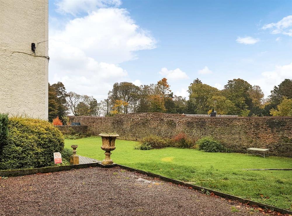 Garden at Press Castle in Eyemouth, Berwickshire