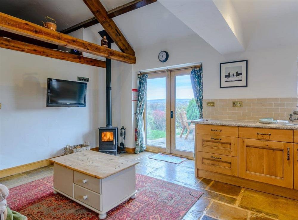 Open plan living space (photo 2) at Preston Mill Barn in Wensley, near Leyburn, North Yorkshire
