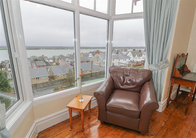 Views from the living room at Preswylfa, Caernarfon, Gwynedd