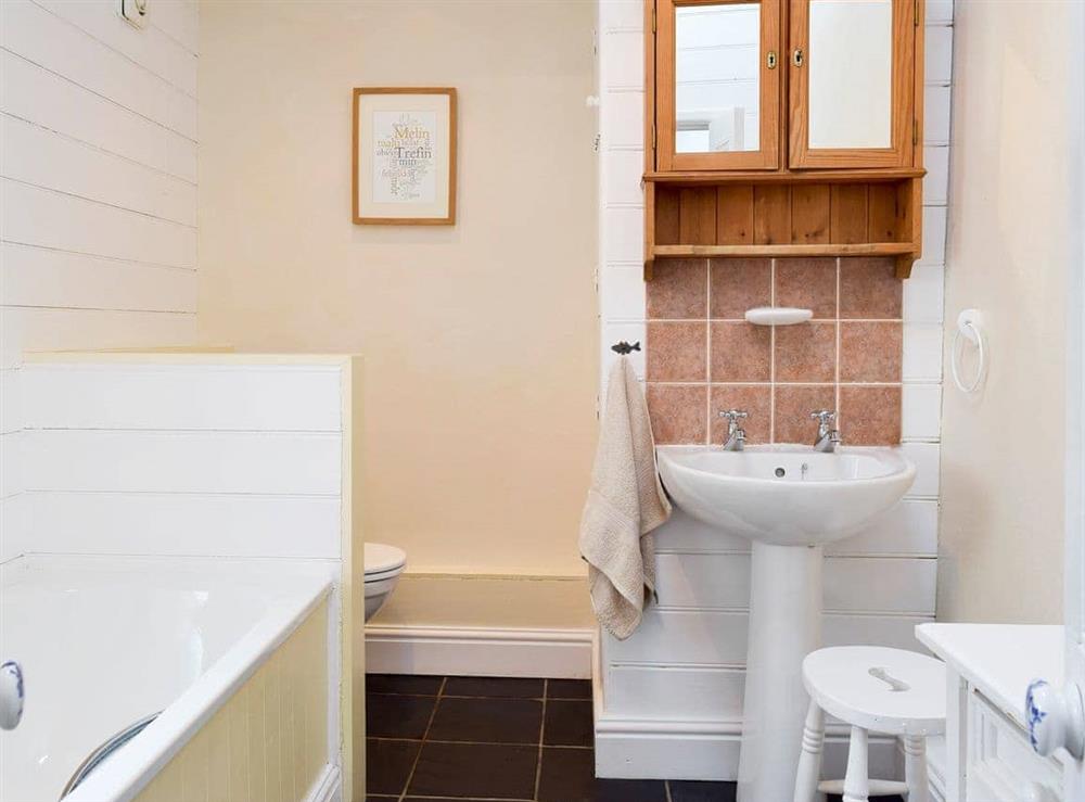 Bathroom at Preswylfa in Trefin, near St Davids, Dyfed
