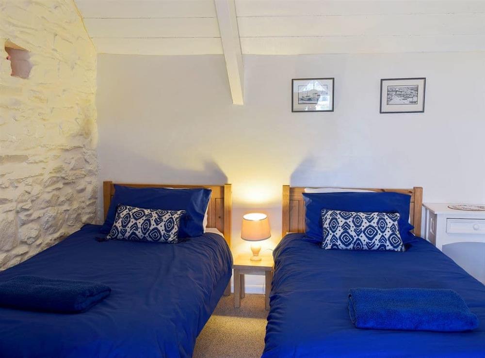 Twin bedroom at Preswylfa in Trefin, near St Davids, Dyfed