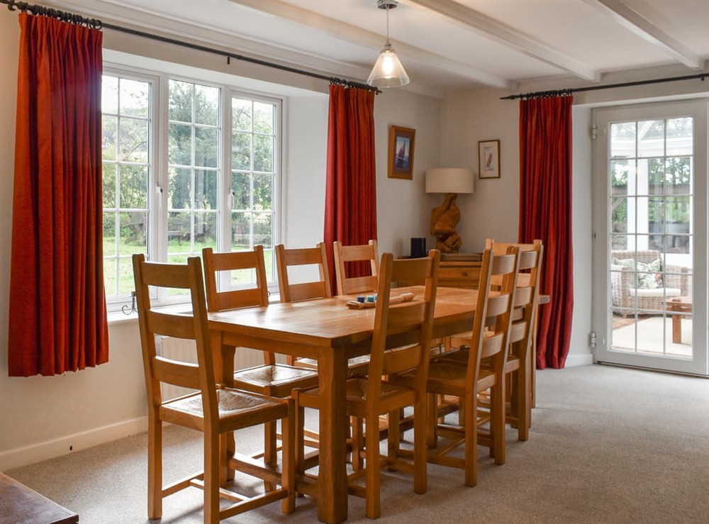 Dining Area at Prideaux Cottage in Par, Cornwall