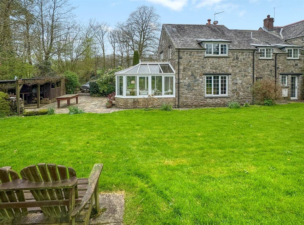 Garden at Prideaux Cottage in Par, Cornwall