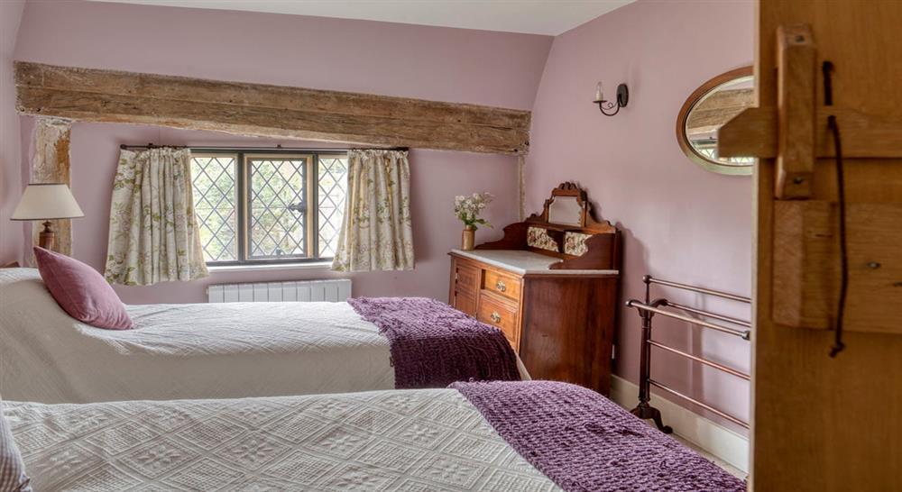 A twin bedroom at Priest's House in Cranbrook, Kent