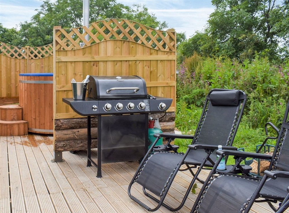 Hot tub at Primrose in Brynteg, near Benllech, Gwynedd