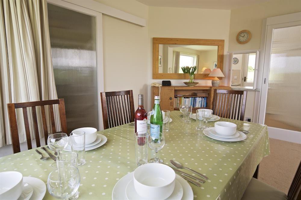 Dining room with views over the garden (photo 2) at Primrose Cottage (Thurlestone) in Thurlestone, Nr Kingsbridge