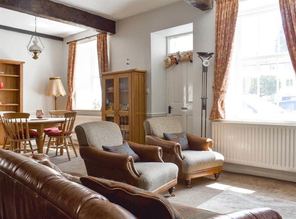 Open plan living space at Primrose Cottage in Bowness-on-Windermere, Cumbria