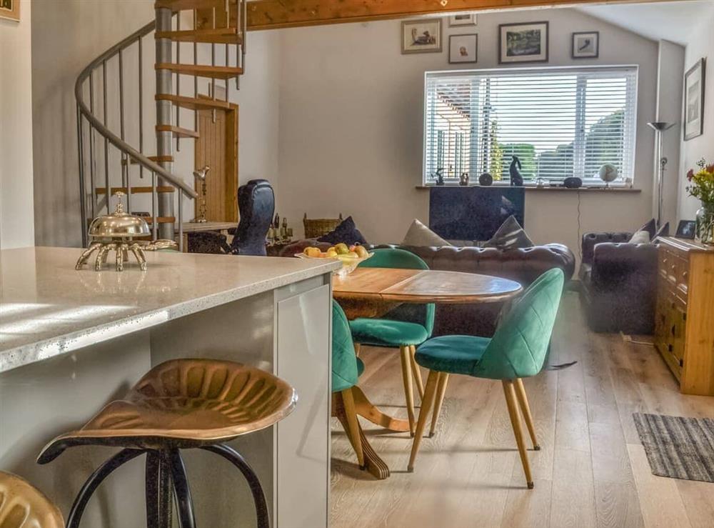 Open plan living space at Primrose Cottage in Cromer, Norfolk