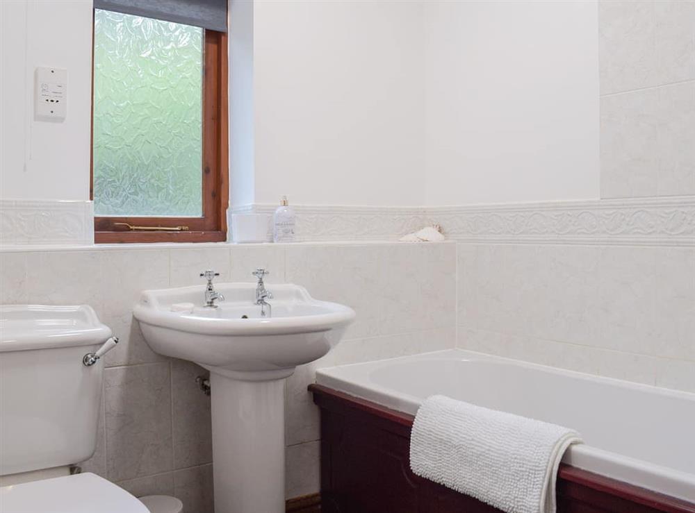 Bathroom at Primrose Cottage in Ironbridge, Shropshire