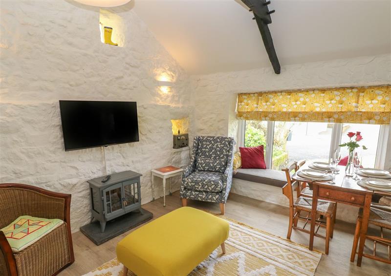 The living area at Primrose Cottage, Manorbier