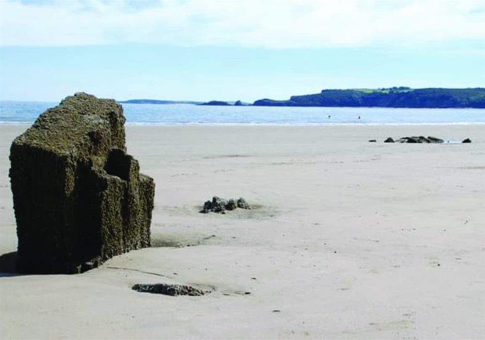 Amroth beach at Primrose Cottage in Narberth, Dyfed