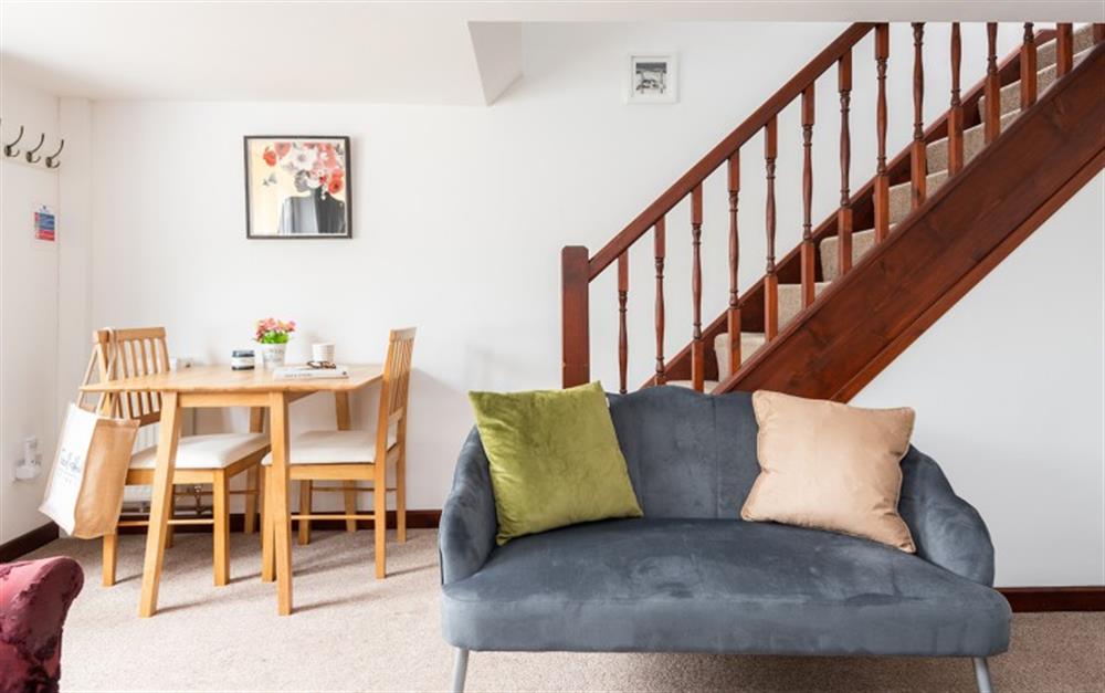 Living Room & Dining Space at Primrose Cottage in Tintagel