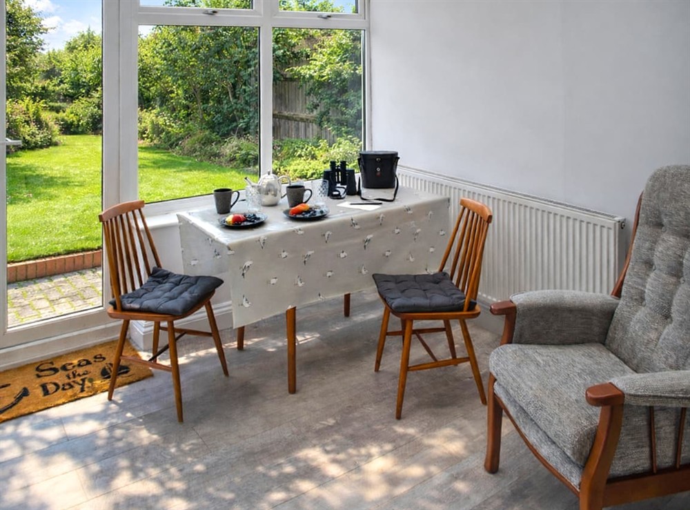 Sun room at Primrose Cottage in Winterton on Sea, Norfolk