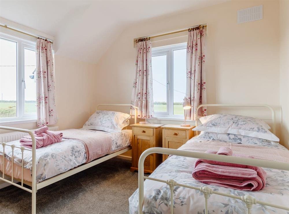 Twin bedroom at Primrose Hill in Pilton, near Rhossili, Glamorgan, West Glamorgan