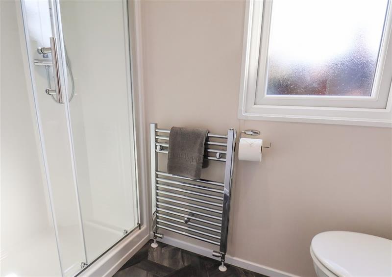 The bathroom at Primrose Lodge, Runswick Bay near Staithes