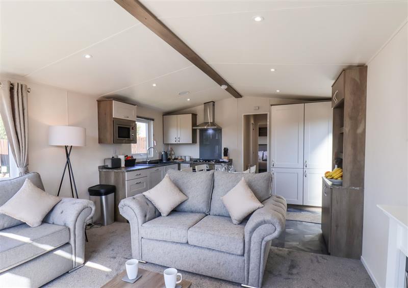 The living area at Primrose Lodge, Runswick Bay near Staithes