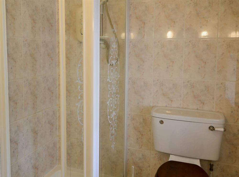 En-suite shower room at Primula Patch in Akeld, Wooler, Northumberland., Great Britain