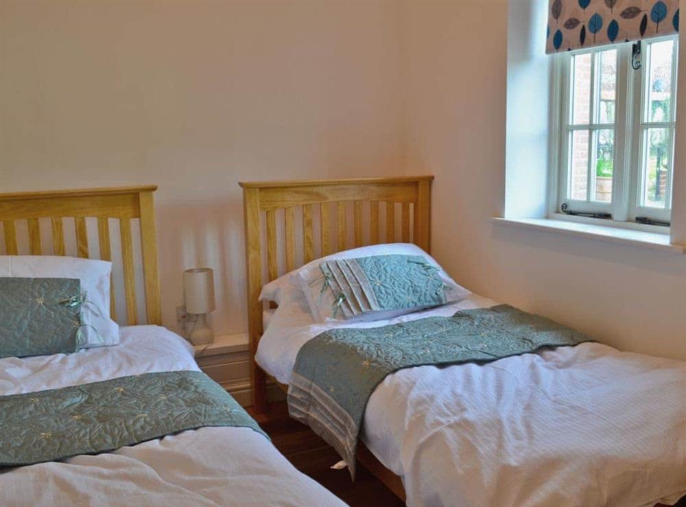 Twin bedroom at Princess Cottage in Martin, near Fordingbridge, Hampshire