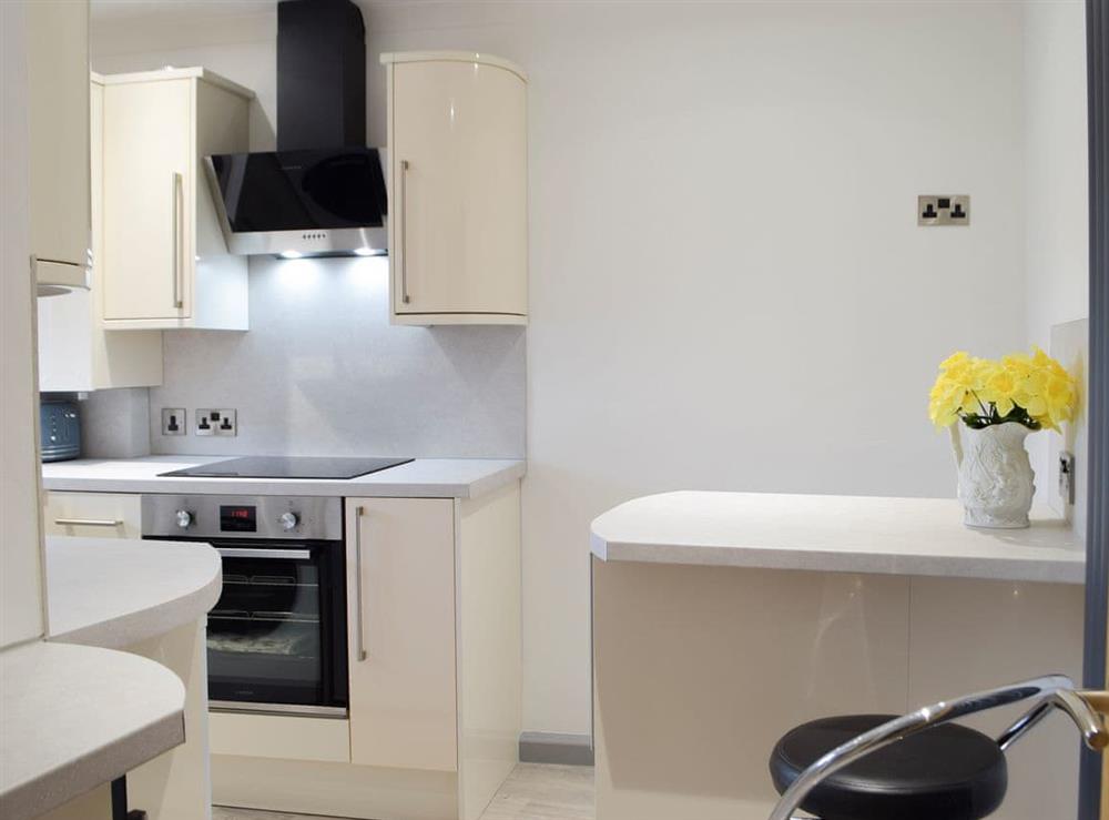 Kitchen at Princess Court Apartment in Llanelli, Dyfed