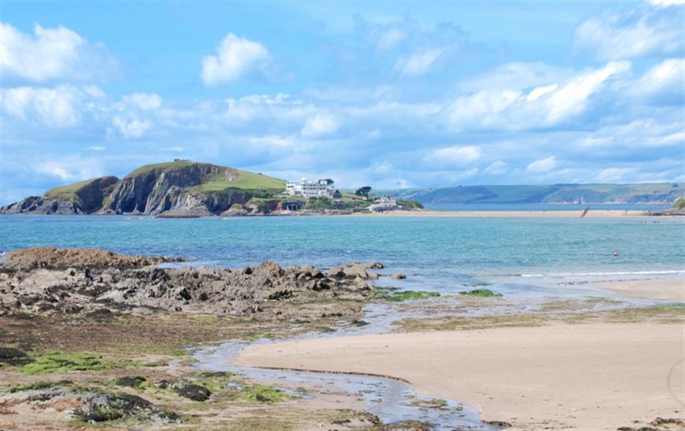 The beautiful South Hams beaches are close by - Bantham (pictured) is just a 15 minute drive away. at Printers Grange in Kingsbridge