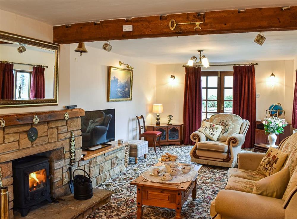 Living room at Priory Barn in Lathom, near Southport, Lancashire