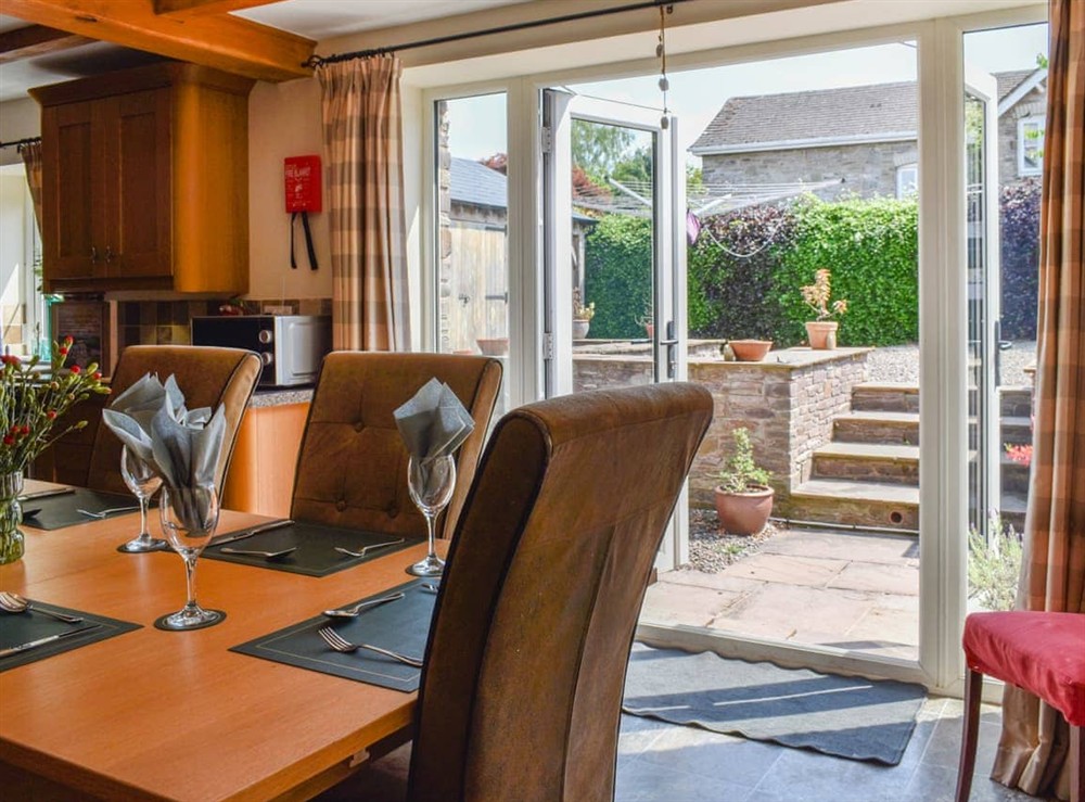 Dining Area at Priory Cottage in Clifford, near Hay-on-wye, Herefordshire