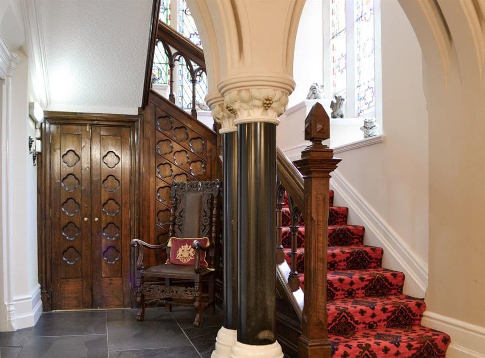Characterful hallway & stairs at Priory Manor in Windermere, Cumbria