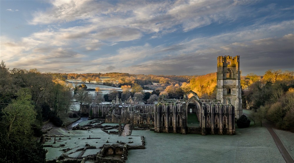 Fountains Abbey, Yorkshire at Proctor in Ripon, North Yorkshire