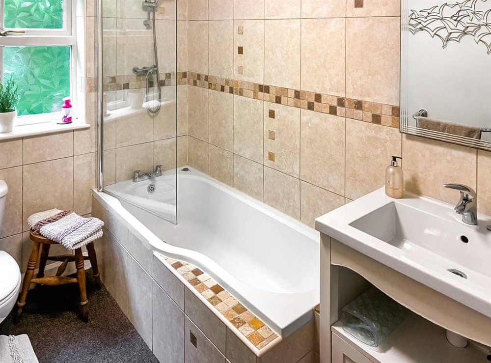 Bathroom at Professors Cottage in Girvan, Ayrshire