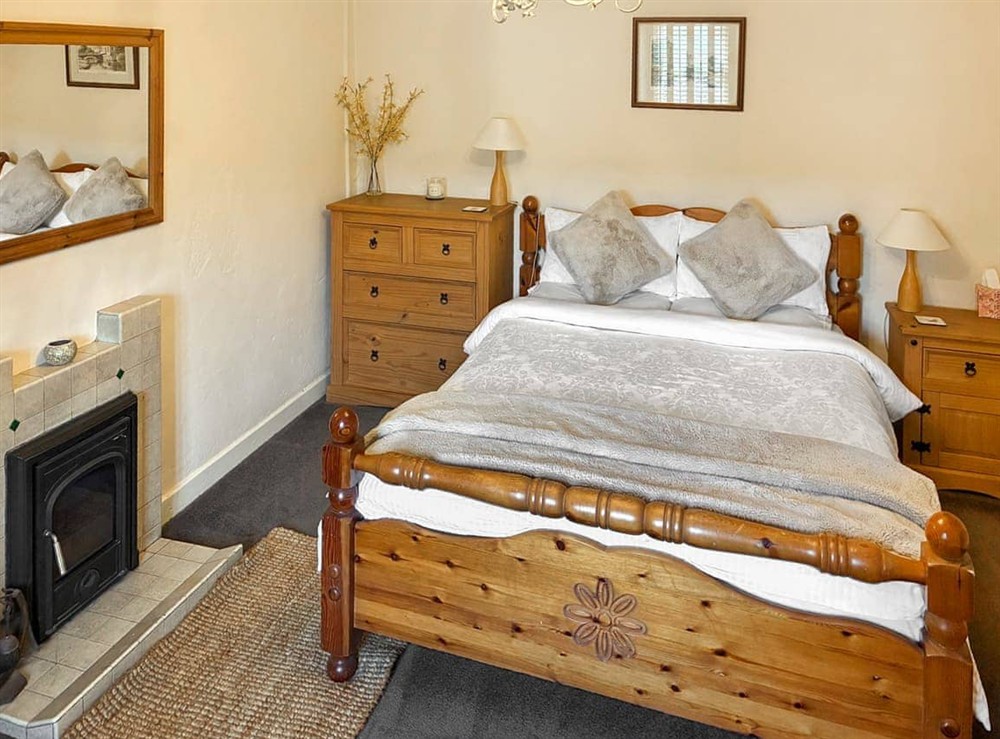 Double bedroom at Professors Cottage in Girvan, Ayrshire