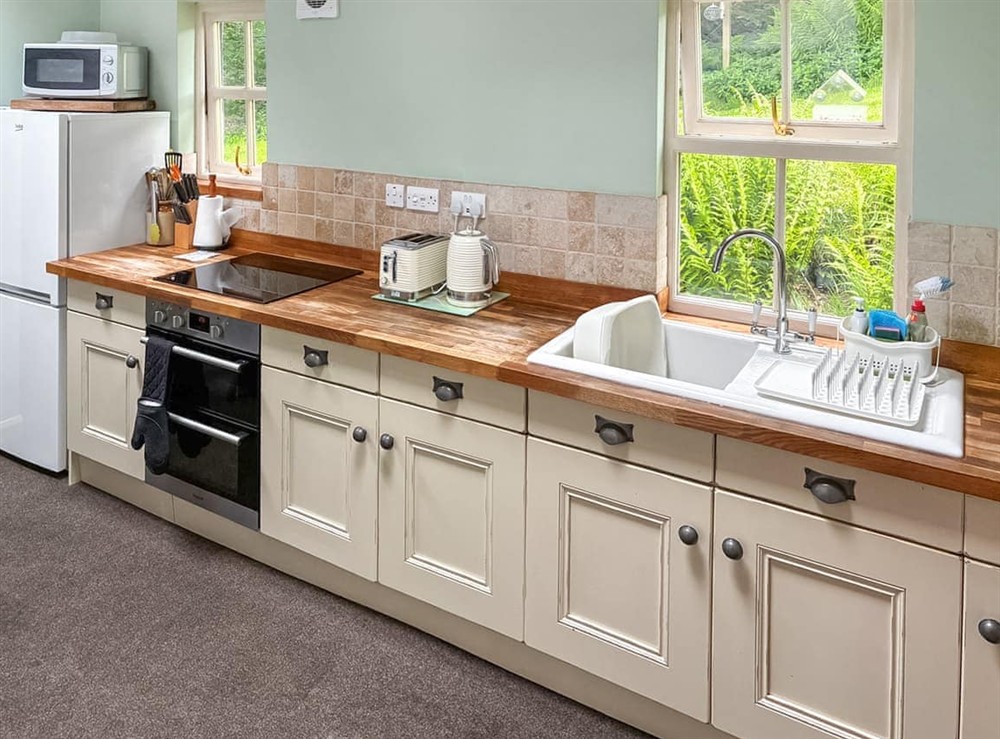 Kitchen at Professors Cottage in Girvan, Ayrshire