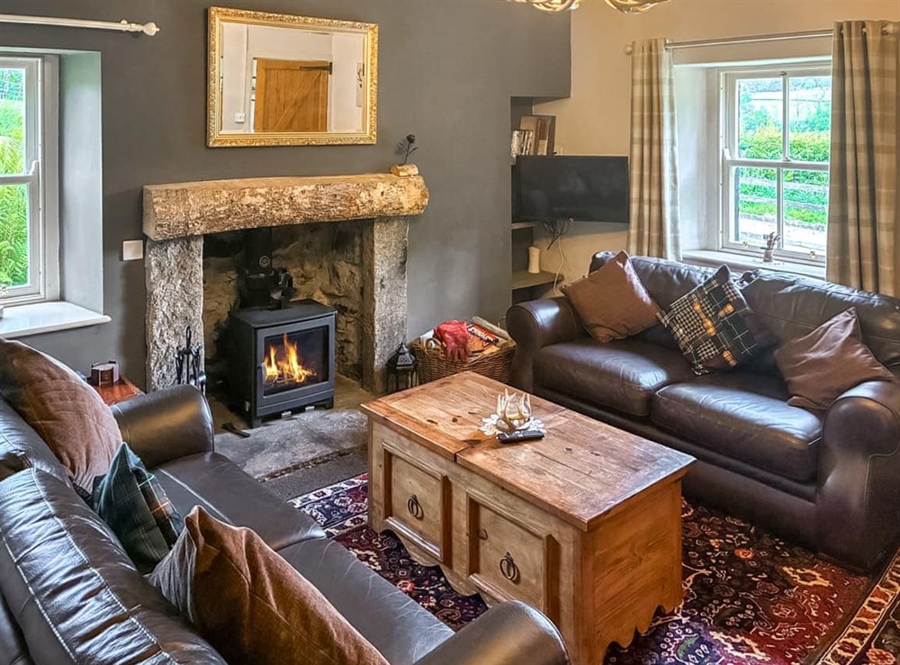 Living area at Professors Cottage in Girvan, Ayrshire