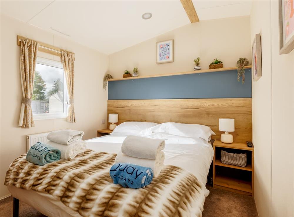 Double bedroom at Prosecco Palace in Poole, Dorset