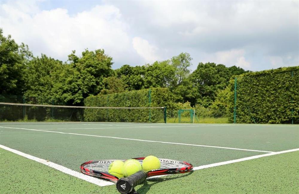 Tennis court at Prospect Cottage, Wittersham, Kent