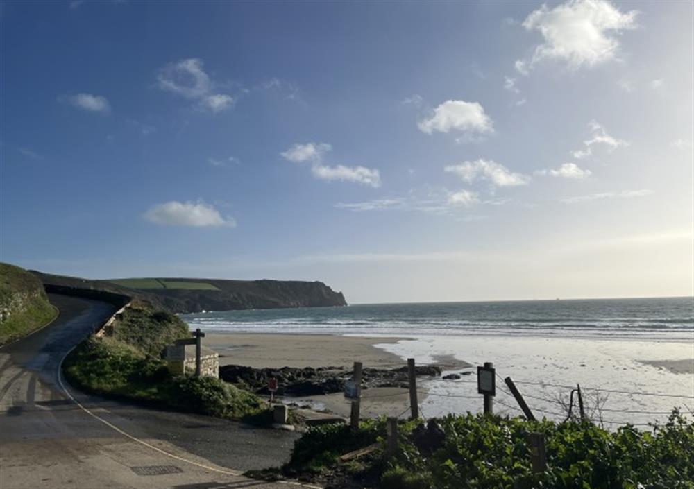 Carne beach at Puckey Hill in Portloe