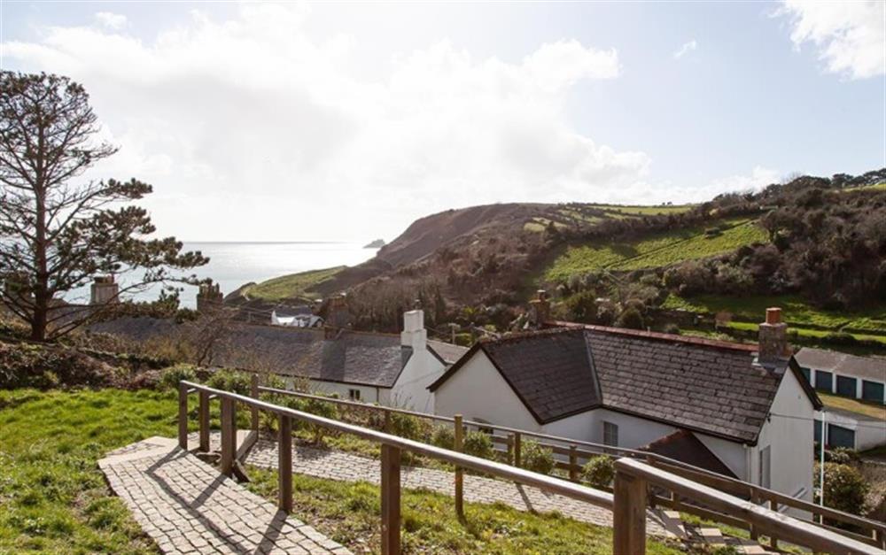View from rear garden at Puckey Hill in Portloe