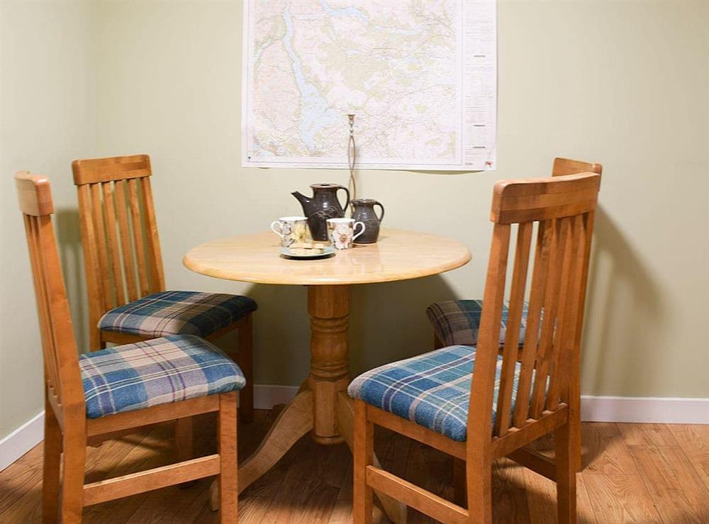 Dining room at Puddingstone Cottage in Aberfoyle, Stirlingshire