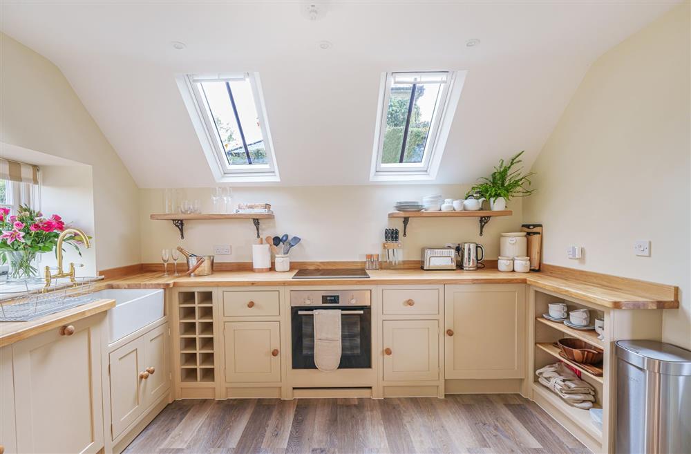 The bright and airy kitchen at Puddle Cottage, Dorchester