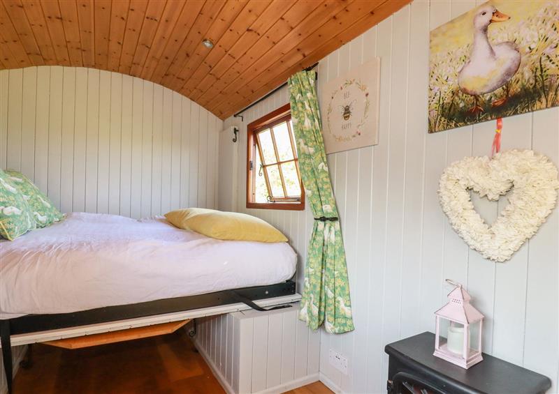 Bedroom at Puddle Duck Shepherds Hut, Maxworthy near Crackington Haven