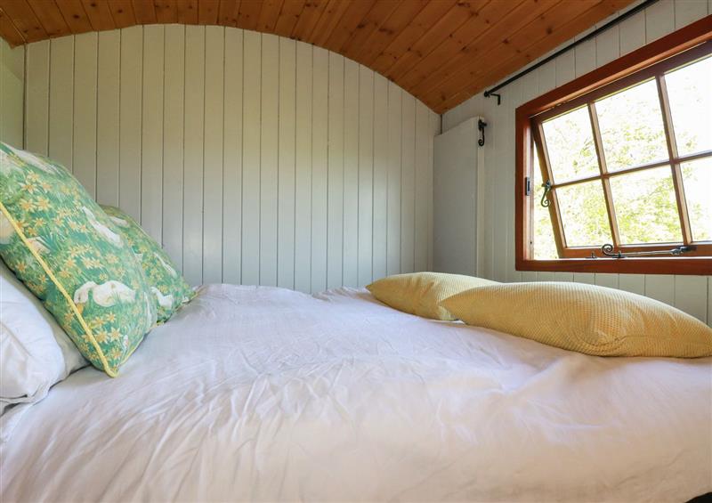 This is a bedroom at Puddle Duck Shepherds Hut, Maxworthy near Crackington Haven