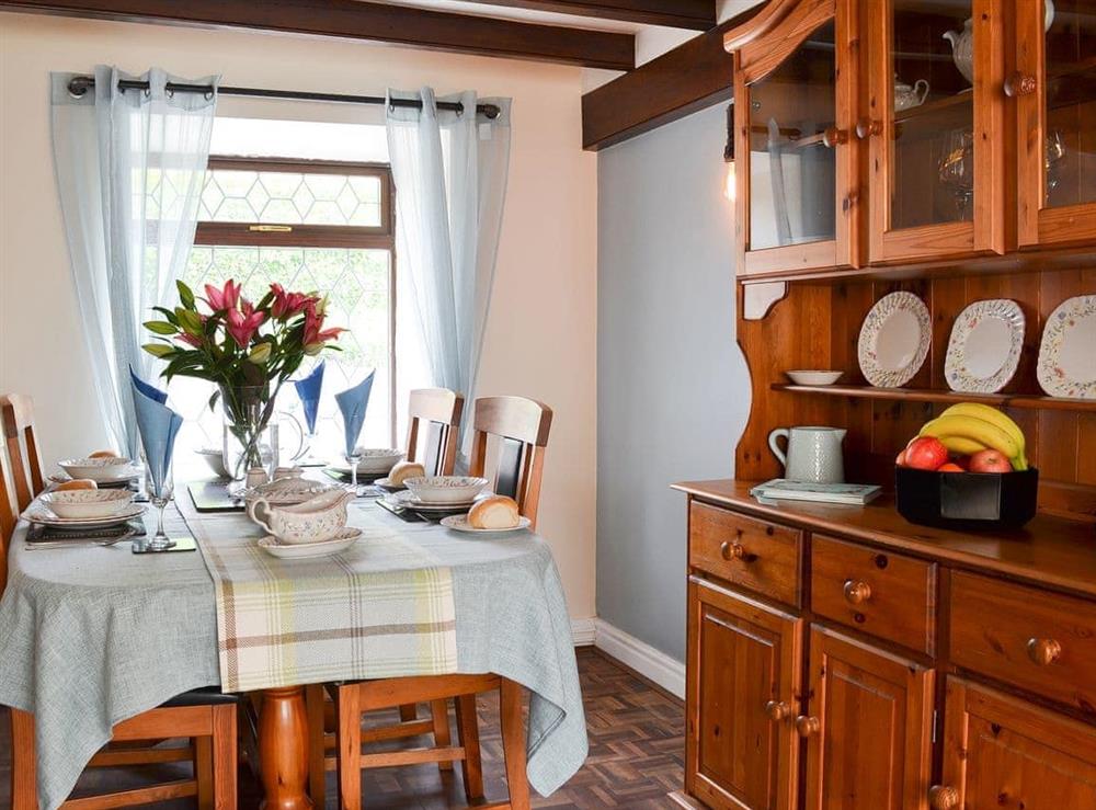 Dining room at Puffin Cottage in Buckton, near Bridlington, North Humberside