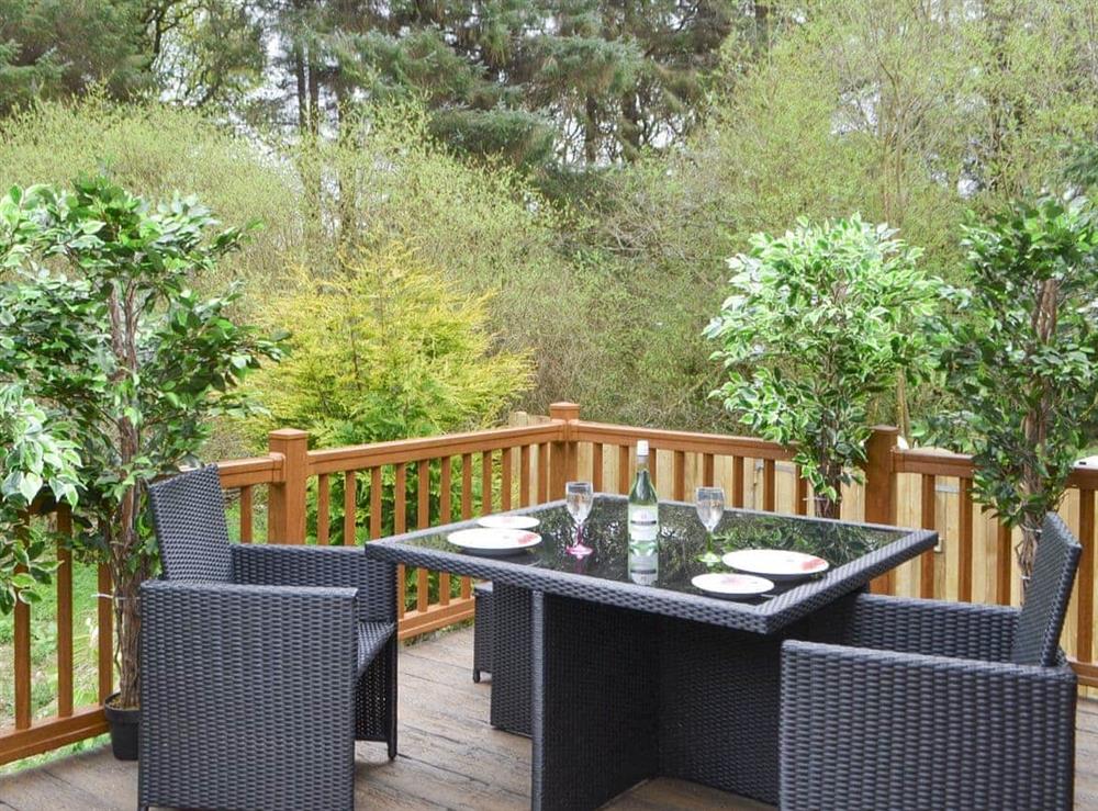 Decked terrace with outdoor furniture