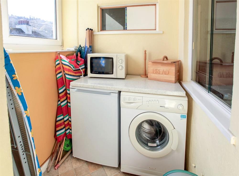 Utility room at Puffin Cottage in West Looe, Cornwall