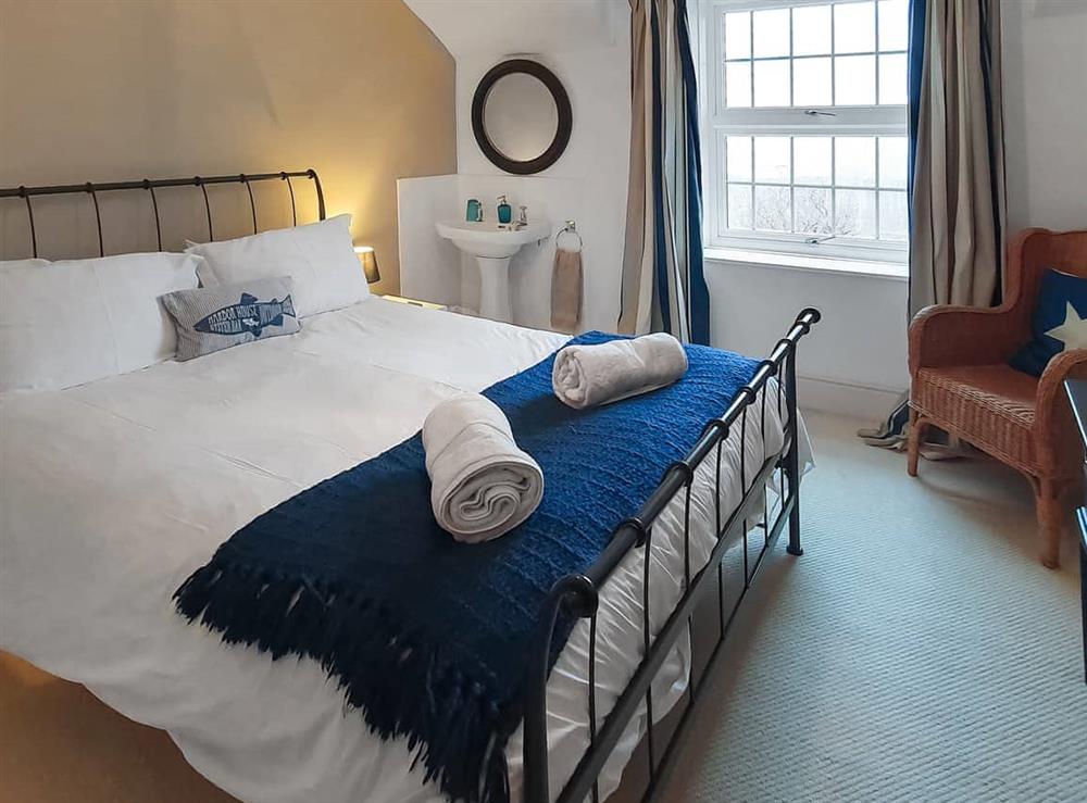 Double bedroom at Puffin House in Hartland, Devon