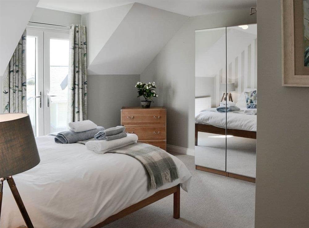 Tastefully furnished bedroom at Puffins in Beadnell, near Alnwick, Northumberland