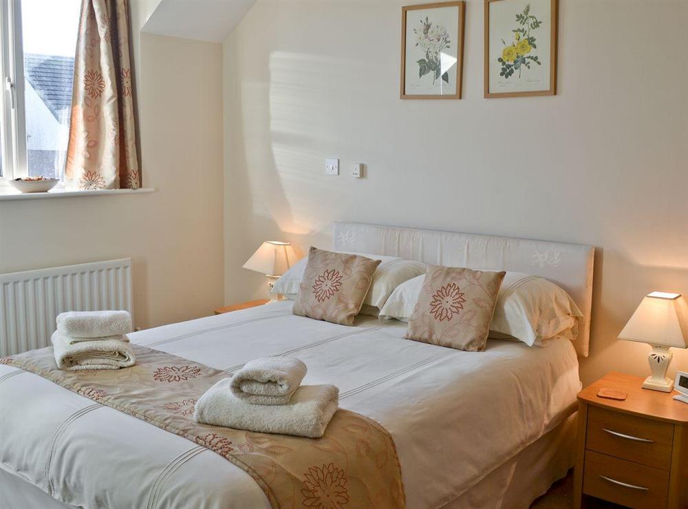 Double bedroom at Puffins in Seahouses, Northumberland