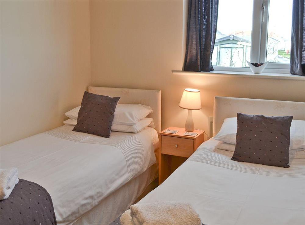 Twin bedroom at Puffins in Seahouses, Northumberland